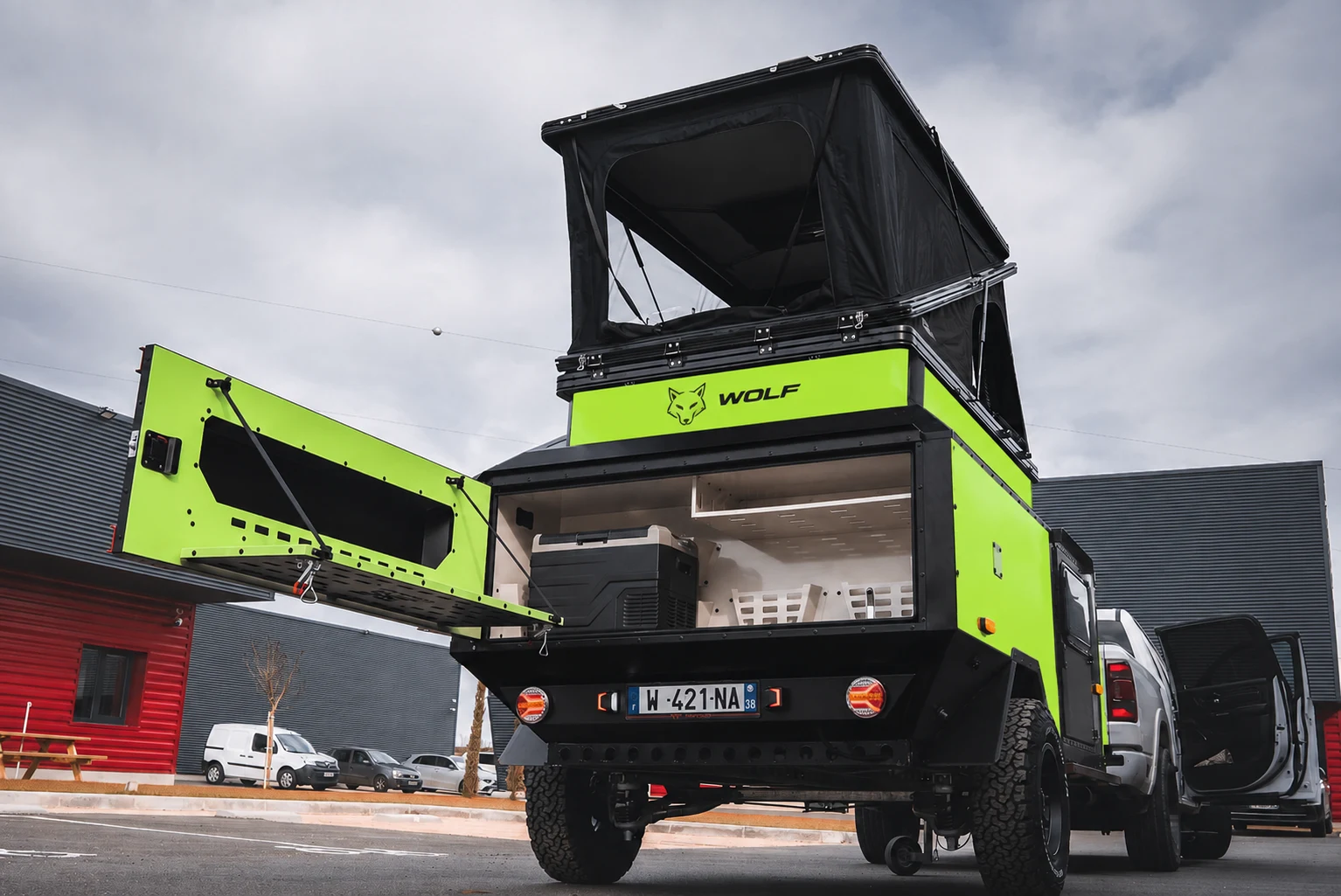 WOLF Overland — Vert fluo
